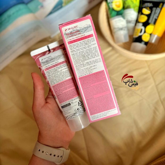 فوم شستشوی هیالرونییک اسید تری دبلیو کلینیک 3W Clinic Cleansing Foam - Image 2