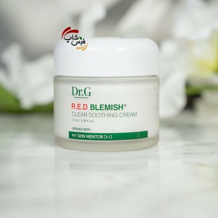 کرم تسکین دهنده و آبرسان 100ساعته دکتر جی Dr.G Red Blemish Clear Soothing Cream