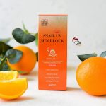 کرم ضد آفتاب حلزون جیگوت مدل اسنیل یووی سان بلاک با SPF50+ و PA+++ Jigott Snail UV Sun Block SPF5