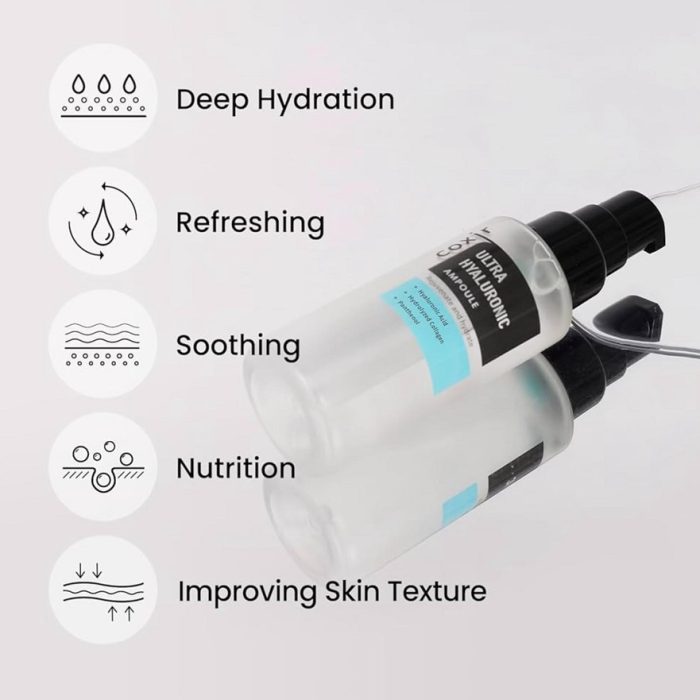 آمپول کوکسیر اولترا هیالورونیک آبرسان قوی 50 میل COXIR ULTRA HYALURONIC AMPOULE - Image 3
