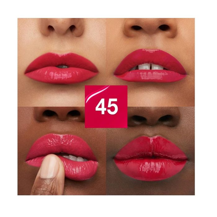 رژ لب مایع براق میبلین سوپر استی مدل VINYL INK شماره 45 رنگ CAPRICIOUS - Image 2