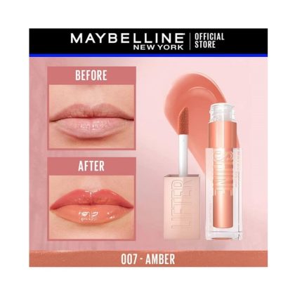 لیپ گلاس میبلین مدل لیفتر گلاس رنگ Amber LIP GLASS MAYBELLINE LIFTER GLOSS COLOR 007 AMBER