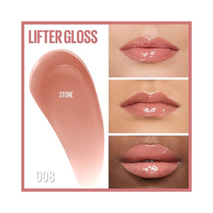 لیپ گلاس میبلین مدل لیفتر گلاس Lifter Gloss رنگ 008 STONE - Image 2