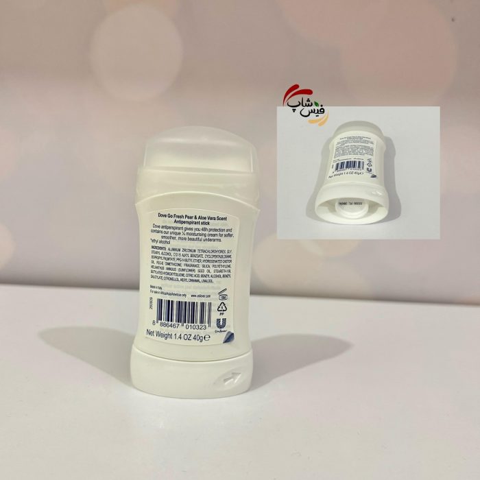 مام صابونی استیک ضد تعریق Go Fresh داو زنانه رایحه گلابی و آلوئه ورا - Image 2