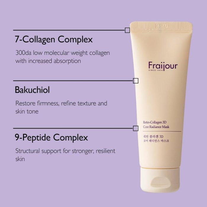 ماسک درخشندگی هسته سه بعدی سفت کننده با پپتیدها و باکوچیول فریجور - Image 2