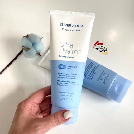 شوینده میشا حاوی ۱۰ نوع هیالورونیک اسید برند