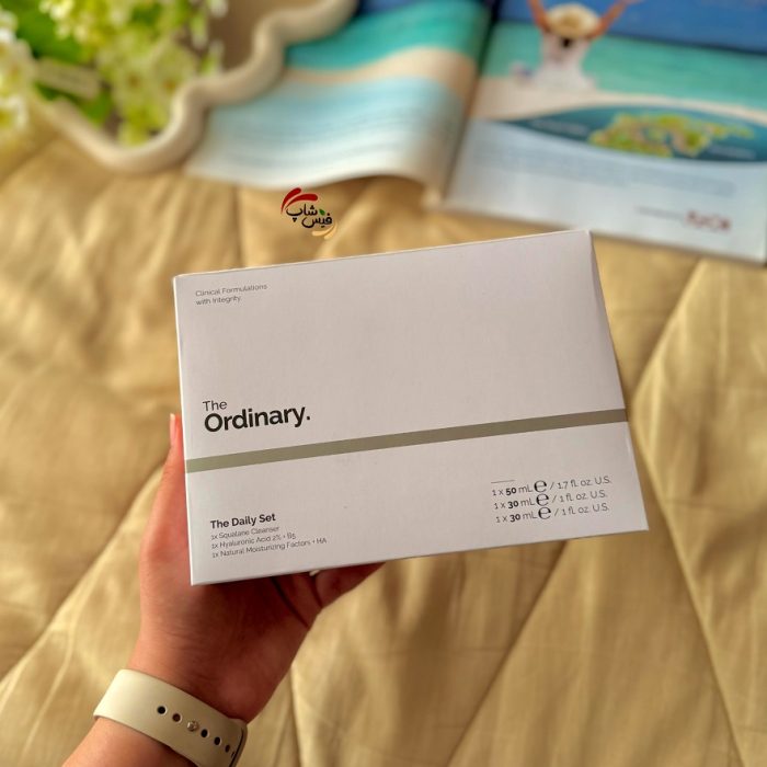 پک روتین آبرسان اوردینری The Ordinary مدل The Daily Set | شوینده اسکوالن، سرم هیالورونیک اسید، مرطوب کننده فاکتور طبیعی - Image 2