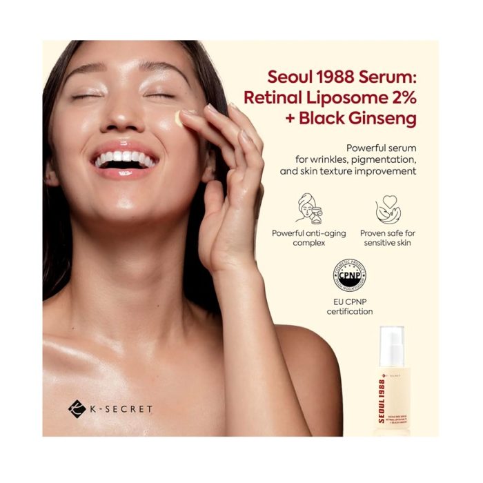 سرم رتینول سئول ۱۹۸۸ Seoul 1988 Serum: Retinal Liposome 2% + Black Ginseng - Image 2