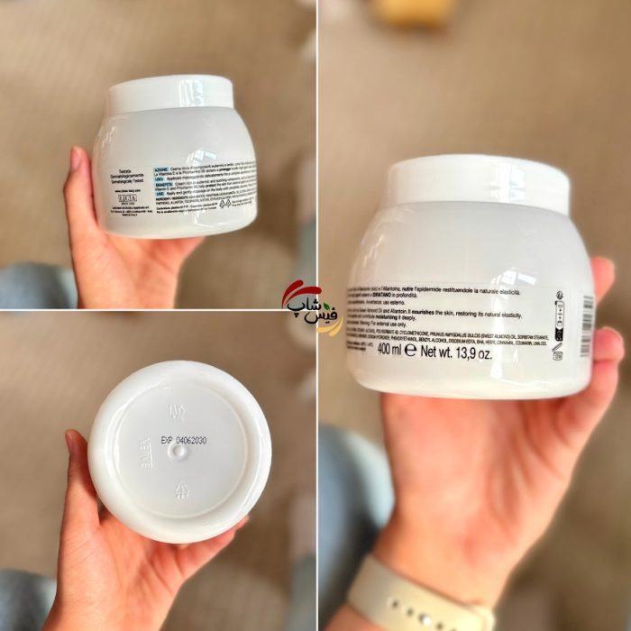 کرم کاسه ای آبرسان و مرطوب کننده قوی چند منظوره کلیون اورجینال ایتالیا مدل Multipurpose Cream حجم 400 میلی لیتر - Image 3