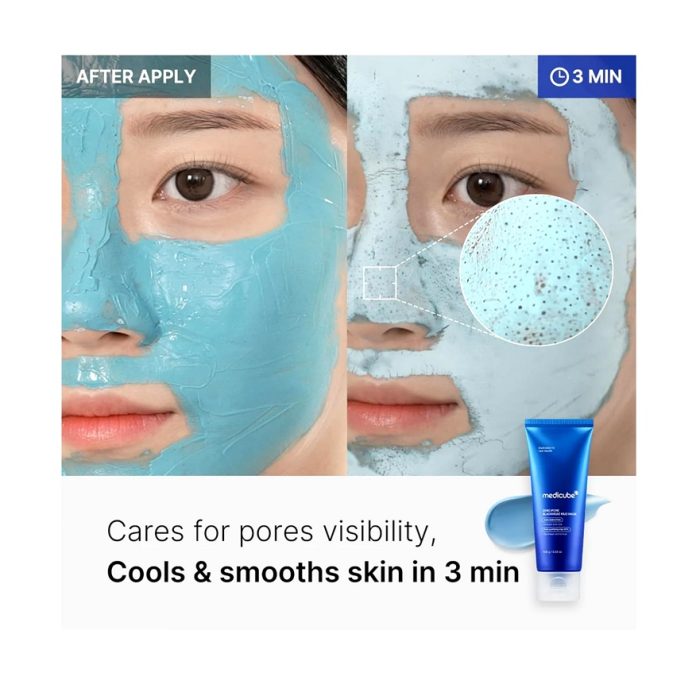 ماسک کنترل منافذ و جوش سرسیاه مدی کیوب Medicube Zero Pore Blackhead Mud Mask - Image 5