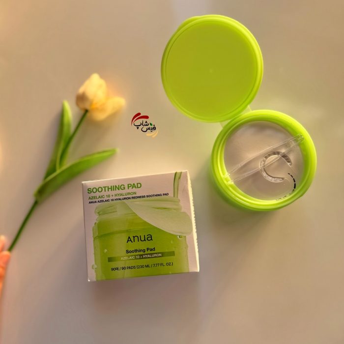 پد تونر آزلائیک اسید 10 درصد و هیالورون ضد جوش و تسکین دهنده آنوا Anua Azelaic 10 Hyaluron Redness Soothing Pad - Image 2