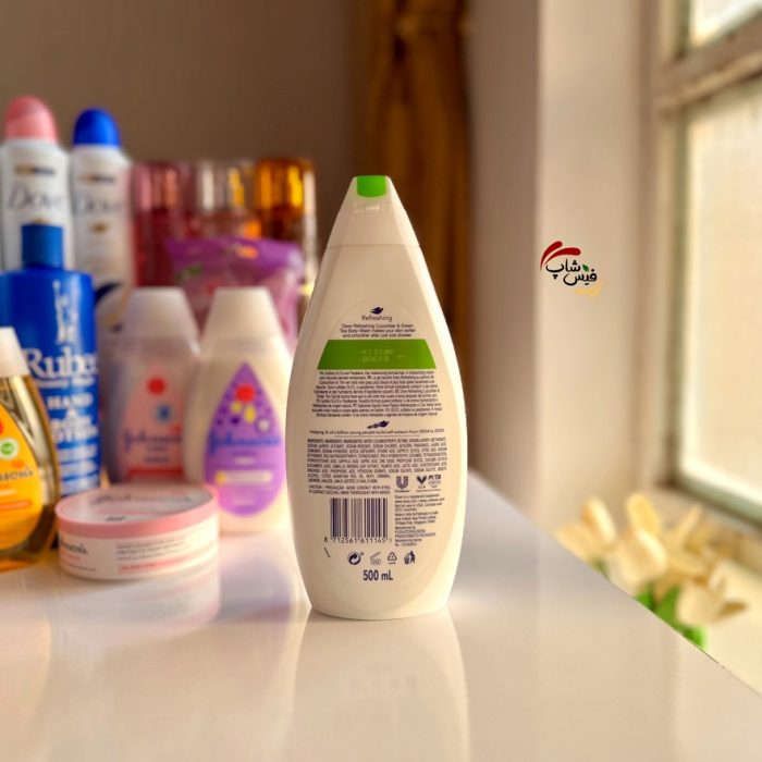 شامپو بدن عصاره خیار و چای سبز داو Dove Refreshing Cucumber & Green Tea Body Wash 500Ml - Image 2