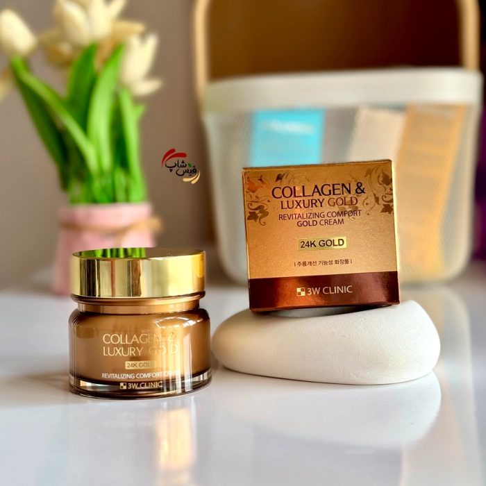 کرم جوانساز پوست طلا و کلاژن 3W Clinic collagen luxury gold - Image 2