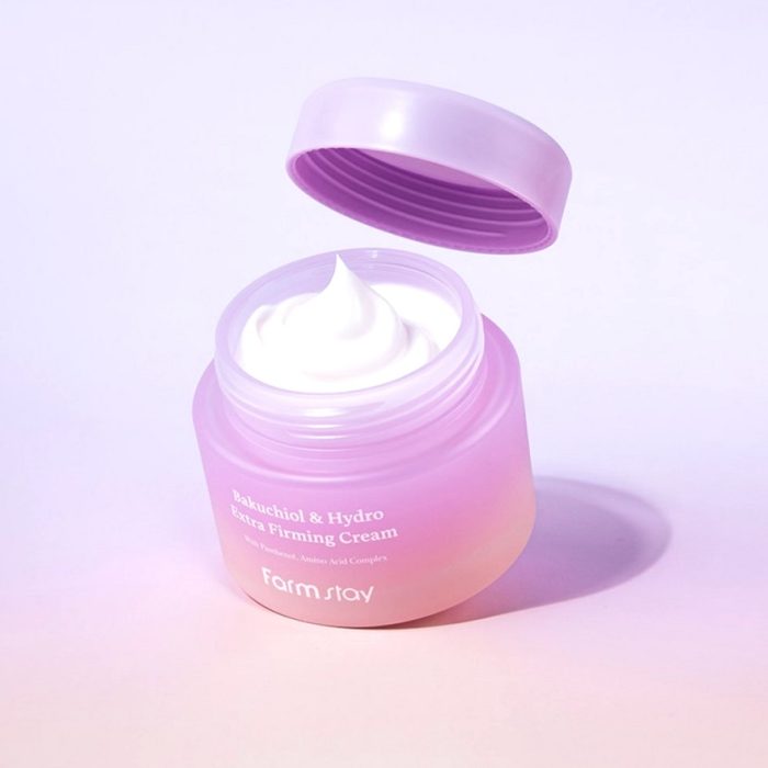 کرم سفت کننده قوی باکوچیول و هیدرو اکسترا فارم استی [Farmstay] Bakuchiol & Hydro Extra Firming Cream 100ml - Image 2
