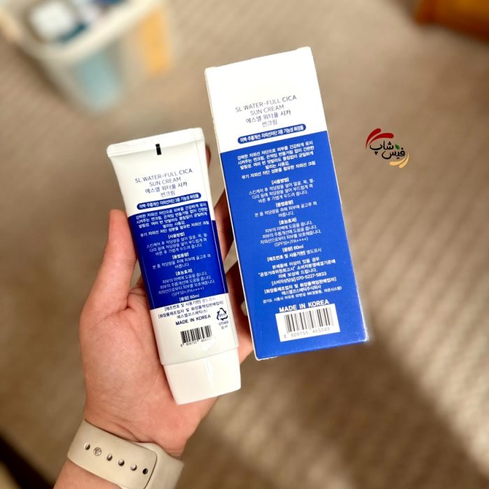 کرم ضد آفتاب تون آپ اس ال SPF 50 (کره ای)شناسه محصول: SL Smile Leader Water-Full Cica SPF50 PA+++ Sun Cream 60ml - Image 3