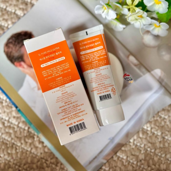 ضد آفتاب تون آپ روشن کننده و ضد قرمزی پیور میلد اس ال SPF50 (کره ای) شناسه محصول: Smile Leader Pure Mild Sun Cream SPF50 60ml - Image 2