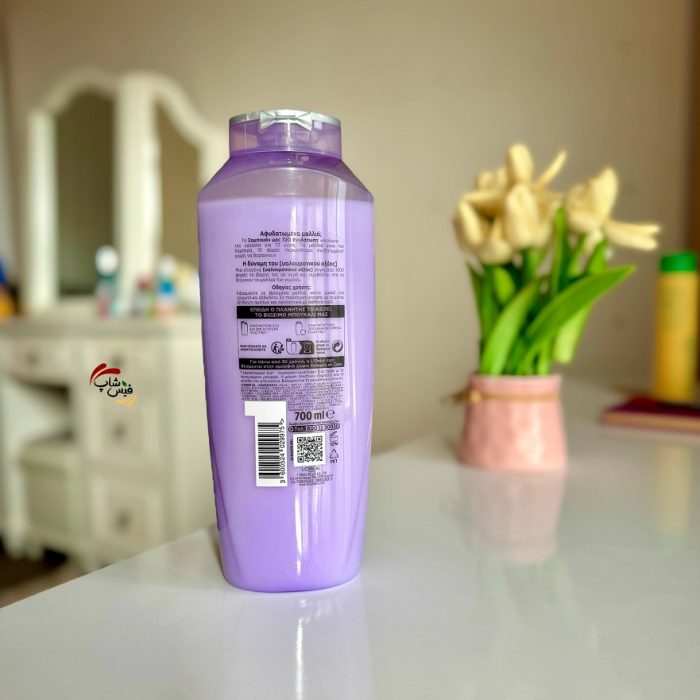 شامپو لورال بنفش  کف سر موهای چرب و ساقه مو خشک Hydra Hyaluronic اصلی فرانسوی 700 میل - Image 2