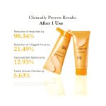 فوم شوینده کپسولی روشن کننده و ضدلک تسکین دهنده کوجیک اسید و زردچوبه مدی کیوب MEDICUBE Kojic Acid Turmeric Toning Cleanser 120g - Image 4