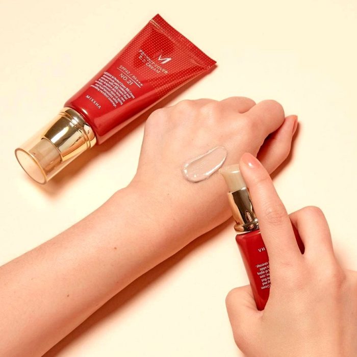 بی بی کرم میشا M Perfect Cover شماره ۲۱ حجم ۵۰ میلی‌لیتر با SPF42 Missha M Perfect Cover BB Cream SPF42 - Image 6
