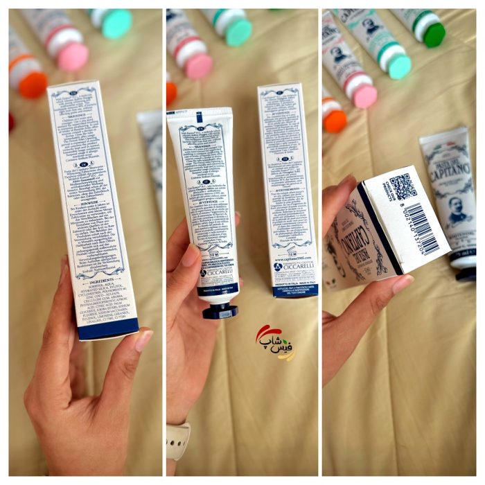 خمیر دندان سفید کننده پاستا دل کاپیتانو مدل OX-ACTIVE حجم 75 میل PASTA DEL CAPITANO WHITENING OX-ACTIVE TOOTHPASTE 75ML - Image 2