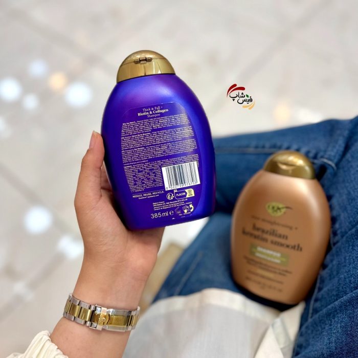 شامپو او جی ايکس بیوتین و کلاژن OGX BIOTIN & COLLAGEN ضد ریزش و ضخیم کننده حجم385ml اصل - Image 2