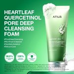 فوم شستشوی عمیق آنوا ANUA heartleaf quercetinol pore deep cleansing foam - Image 3