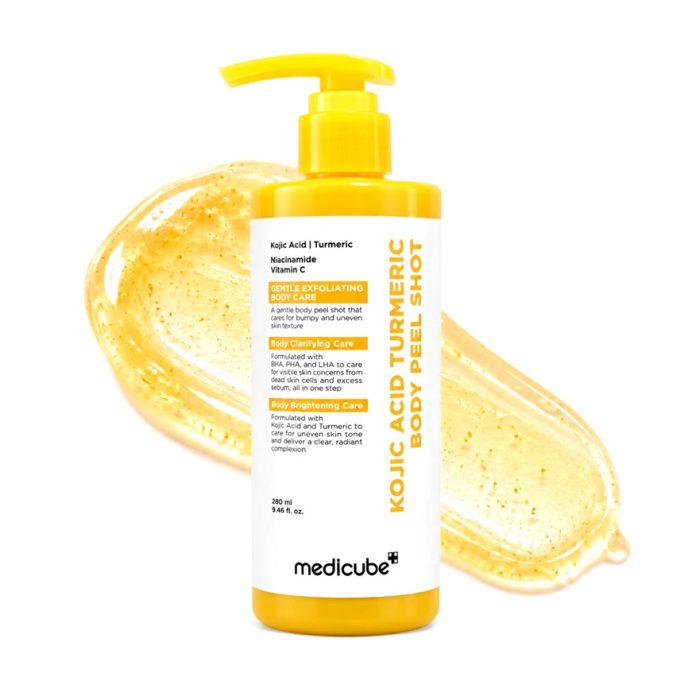 پیل شات بدن کوجیک اسید و زردچوبه مدی‌ کیوب Medicube Kojic Acid Body Peel Turmeric Shot - Image 5