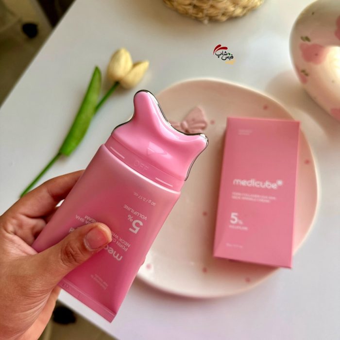 کرم گواشا مدی‌ کیوب ولوفیلین فرم دهی و لیفت و جوانساز گردن medicube PDRN Collagen Gua Sha Neck Wrinkle Cream - Image 2